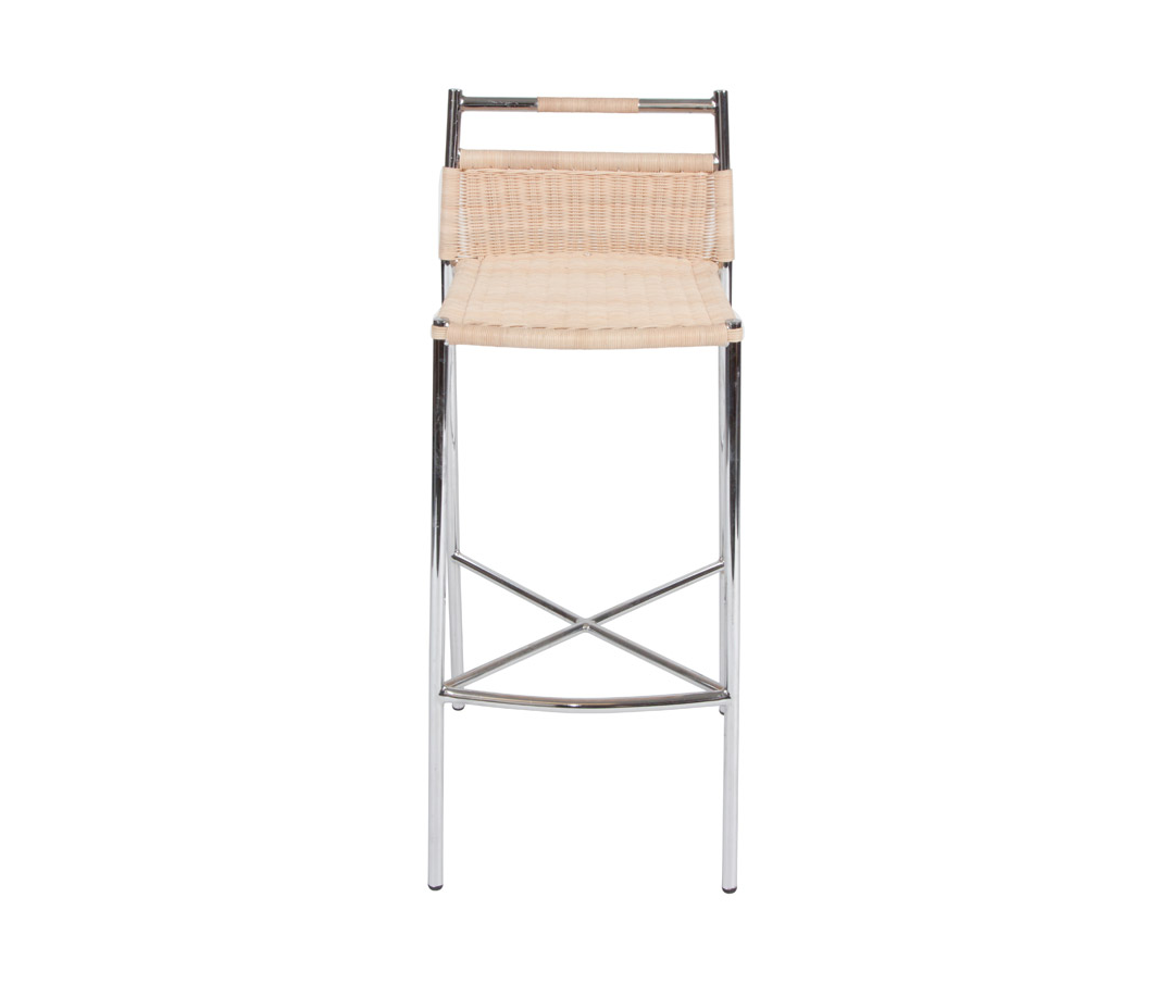 Banqueta alta rattan con respaldo - Manifesto Design Store